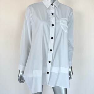 Comfy U.S.A. women cotton white blouse size L